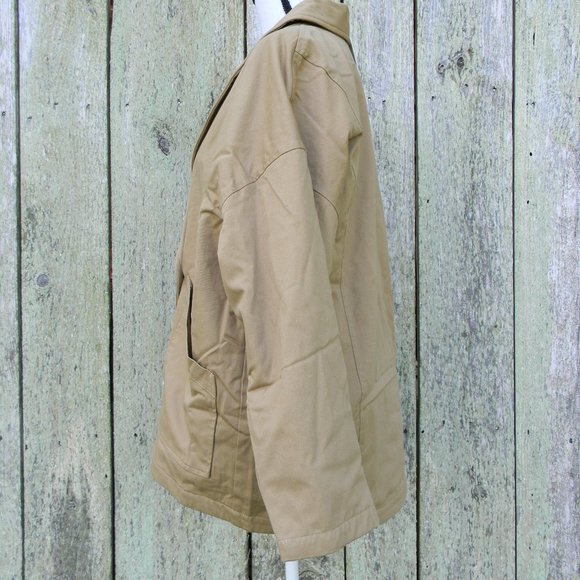 - NEW BILLIE THE LABEL "JETT" OVERSIZED KHAKI UTILITY COAT JACKET SZ M - Picture 5 of 7